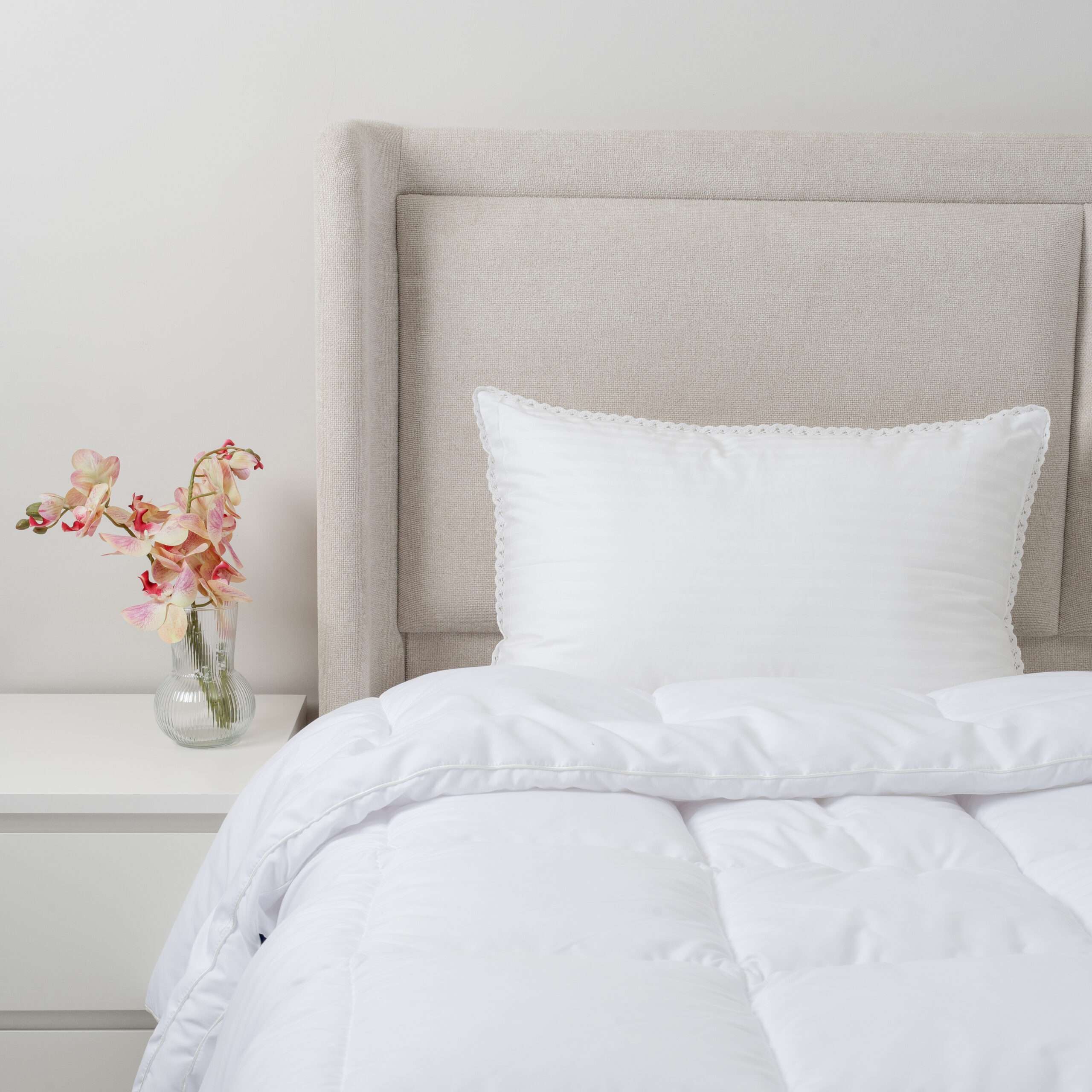 Hotel Lace Stripe Pillow
