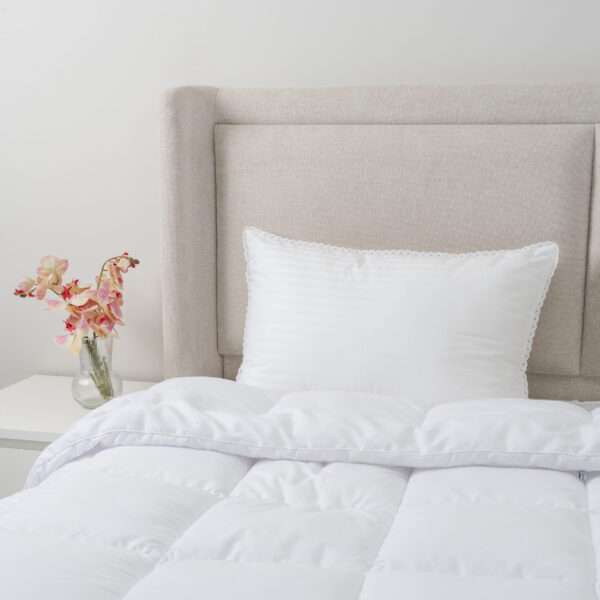 Hotel Lace Stripe Pillow