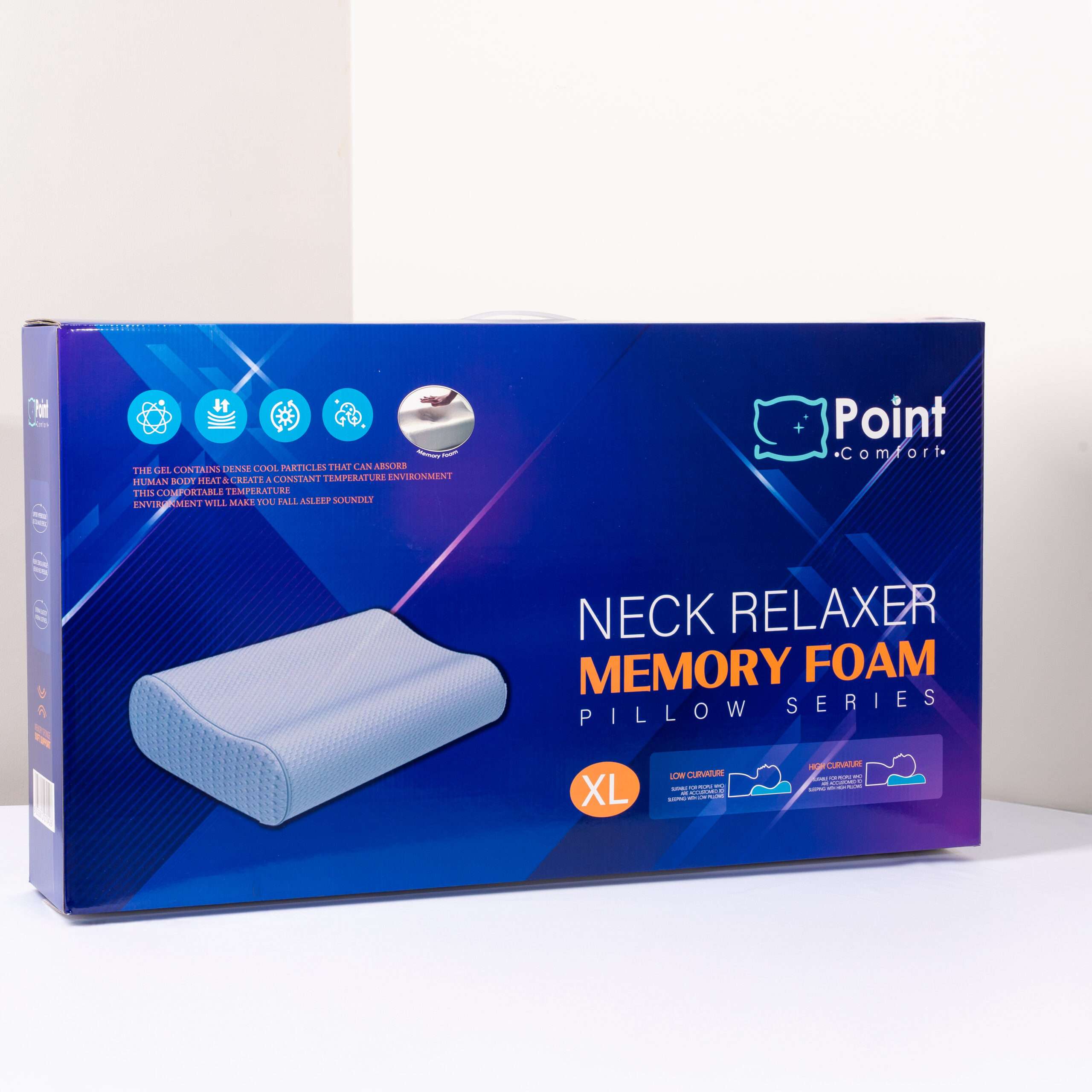 XL Curved Memory Foam Pillow