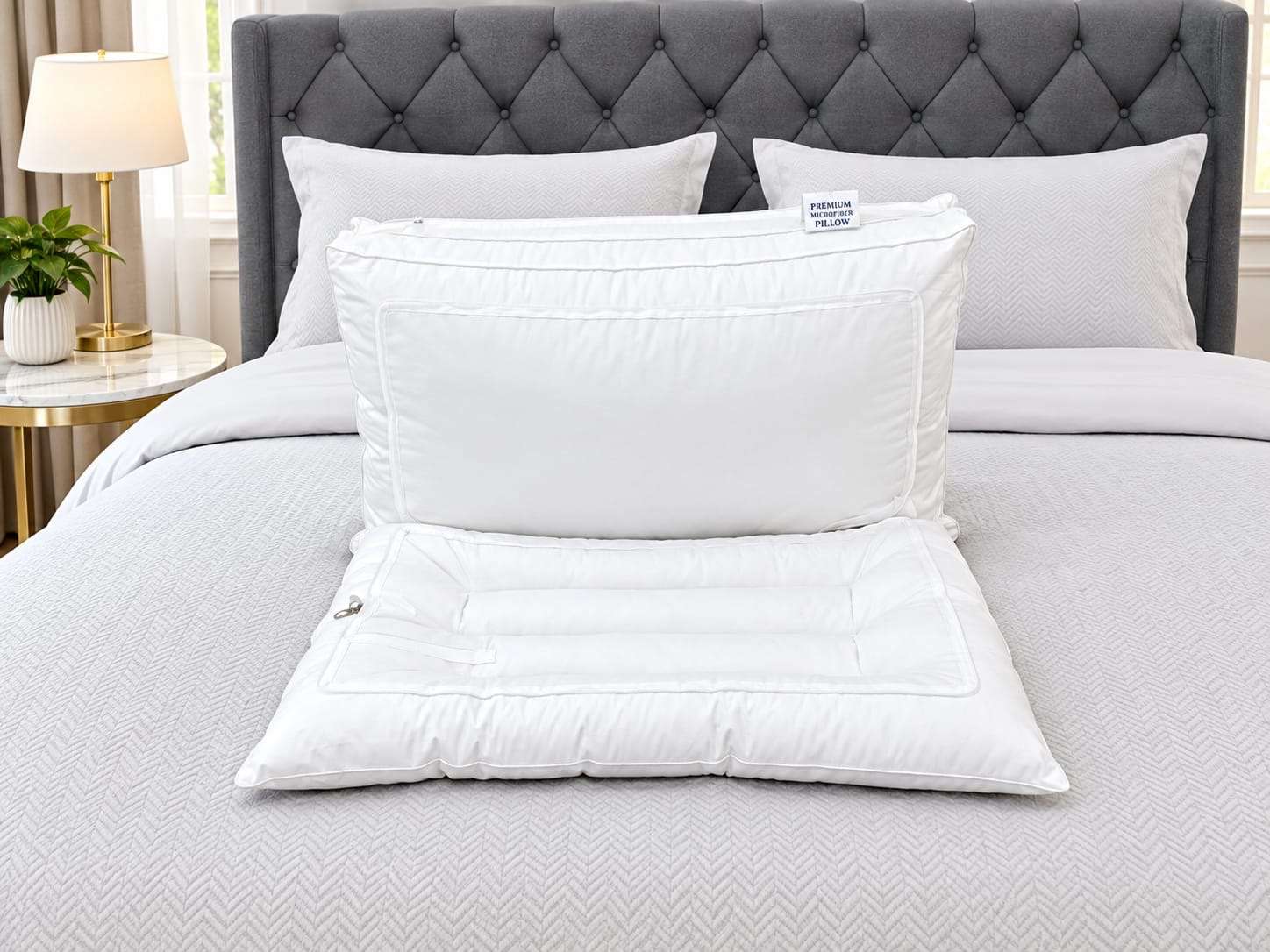 White memory pillow الصورة 6
